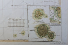 Load image into Gallery viewer, 1852 - Ost-Polynesien. Antique Map Genuine Hand-Colored