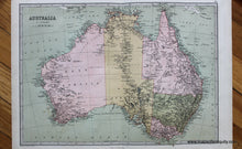 Load image into Gallery viewer, Antique-Printed-Color-Map-Australia-verso:-New-Zealand-Australia-&-Pacific--1873-J.-Bartholomew-Maps-Of-Antiquity