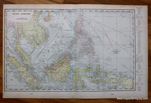 Load image into Gallery viewer, Antique-Printed-Color-Map-East-Indies-verso:-Oceanica-and-Australia-&-Tasmania-Asia-Australia-&-Pacific-Southeast-Asia-&-Indonesia-1900-Cram-Maps-Of-Antiquity