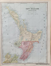 Load image into Gallery viewer, Genuine-Antique-Map-Map-of-New-South-Wales-Verso-Map-of-New-Zealand-North-Island-1903-Cram-Maps-Of-Antiquity