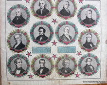 Load image into Gallery viewer, Antique-Hand-Colored-Print-Presidents-of-the-United-States-Historical-Prints--c.-1860-Ensign-Bridgman-&-Fanning-Maps-Of-Antiquity