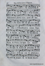 Load image into Gallery viewer, Mid-1700S - Antique Sheet Music Sept. Sabbato Quatuor Temporum Pgs 97-98 Genuine