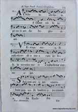 Load image into Gallery viewer, Mid-1700S - Antique Sheet Music Sept. Sancti Joannis Chrysostomi And In Vigilia S. Matthaei