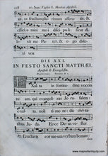 Load image into Gallery viewer, Antique-Sheet-Music-Woodblock-Printed-mid-18th-century-Feast-of-Saint-Matthew-Apostle