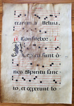 Load image into Gallery viewer, Middle Ages - Antique Sheet Music Pentecostes P. 17 Hand Painted Genuine