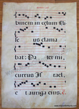 Load image into Gallery viewer, Possibly Mid-Middle Ages - Antique Sheet Music Pentecostes (Pg 89) Hand Painted Genuine On Paper