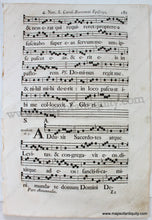 Load image into Gallery viewer, Mid-1700S - Antique Sheet Music 4. Nov. S. Caroli Borromaei Episcopi Pgs. 181-182 Genuine