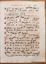 Load image into Gallery viewer, 16Th Century - Antique Sheet Music Pro Nec Virgine Martyre. Introitus. Genuine On Paper