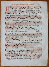 Load image into Gallery viewer, 16Th Century - Antique Sheet Music In Vigilia Nativitatis Domini Genuine On Paper