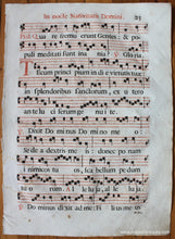 Load image into Gallery viewer, 16Th Century - Antique Sheet Music In Nocte Nativitatis Domini Genuine On Paper