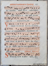 Load image into Gallery viewer, Genuine-Antique-Sheet-Music-on-Paper-Antique-Sheet-Music---Sabbato-Dominicae-iv-Quadrag-127-c-16th-century-Unknown-Maps-Of-Antiquity