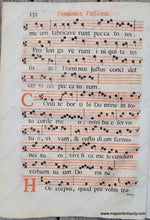 Load image into Gallery viewer, C. 16Th Century - Antique Sheet Music Dominica Passionis 131 Genuine On Paper