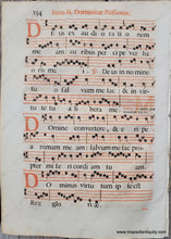 Load image into Gallery viewer, C. 16Th Century - Antique Sheet Music Feria Ii. Dominicae Passionis 133 Genuine On Paper