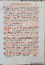 Load image into Gallery viewer, Genuine-Antique-Sheet-Music-on-Paper-Antique-Sheet-Music---Feria-ii-Dominicae-Passionis-133-c-16th-century-Unknown-Maps-Of-Antiquity