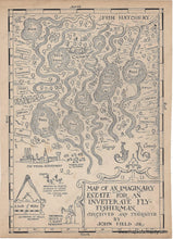 Load image into Gallery viewer, Genuine-Antique-Map-Map-of-an-Imaginary-Estate-for-an-Inveterate-Fly-Fisherman-1920s-John-Held-Jr--Maps-Of-Antiquity