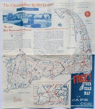 Load image into Gallery viewer, 1980s - Christopher Ryder House Menu, Chatham MA, with Cape Cod Map - Genuine Original Menu