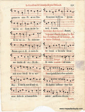 Load image into Gallery viewer, 1587 - 16th Century Music Missal Leaf - Genuine Antique Page