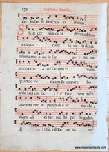 Load image into Gallery viewer, c. 16th century - Antique Liturgical Sheet Music - Sabbato Sancto 175 & 176 - Genuine Antique Sheet Music