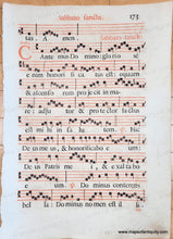 Load image into Gallery viewer, Genuine-Antique-Sheet-Music-Antique-Liturgical-Sheet-Music-Sabbato-Sancto-173-174-c-16th-century--Maps-Of-Antiquity