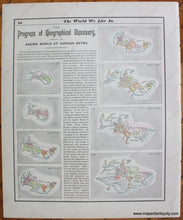 Load image into Gallery viewer, 1893 - North Polar Region (Arctic Ocean) From The Latest Information. Antique Map Genuine