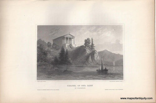 Genuine-Antique-Print-Chapel-of-Our-Lady-of-Coldspring-New-York--1855-Appleton-Maps-Of-Antiquity