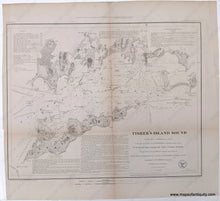 Load image into Gallery viewer, 1847 - Fisher's Island Sound - Antique Chart