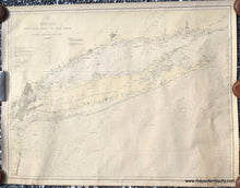 Load image into Gallery viewer, Genuine-Antique-Printed-Color-Chart-Montauk-Point-to-New-York-and-Long-Island-Sound-1929-US-Coast-&-Geodetic-Survey-Maps-Of-Antiquity-1800s-19th-century