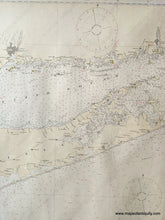 Load image into Gallery viewer, 1929 - Montauk Point To New York And Long Island Sound Antique Chart Genuine Printed-Color