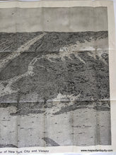 Load image into Gallery viewer, 1912 - Panoramic View Of New York City And Vicinity Antique Map Genuine Bird’s Eye