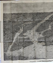 Load image into Gallery viewer, 1912 - Panoramic View Of New York City And Vicinity Antique Map Genuine Bird’s Eye