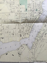 Load image into Gallery viewer, Genuine-Antique-Hand-Colored-Map-Plan-of-Fair-Haven-CT-1868-F.W.-Beers-Maps-Of-Antiquity-1800s-19th-century