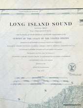 Load image into Gallery viewer, Long Island Sound - Reproduction Map