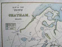Load image into Gallery viewer, A Map Of The Town Chatham - Reproduction Hand-Colored
