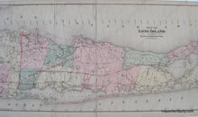 Load image into Gallery viewer, Map Of Long Island - Reproduction