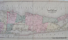 Load image into Gallery viewer, Map Of Long Island - Reproduction