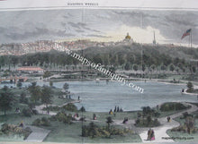 Load image into Gallery viewer, The Public Garden And Commonwealth Avenue Boston Massachusetts Colored Reproduction Map