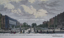Load image into Gallery viewer, The Public Garden And Commonwealth Avenue Boston Massachusetts Colored Reproduction Map