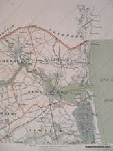 Load image into Gallery viewer, North-Eastern Massachusetts Newbury Newburyport Salisbury Amesbury Merrimac Haverhill - Reproduction
