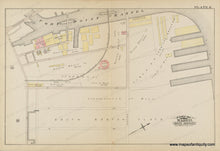 Load image into Gallery viewer, Original colors- pink, yellow, green, purple. Reproduction-antique-map-1884-Bromley-Plate-K-Part-of-Ward-13-South-Boston---Maps-Of-Antiquity