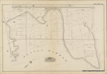 Load image into Gallery viewer, Original colors- pink, yellow, green, purple. Reproduction-antique-map-1884-Bromley-Plate-R-Part-of-Wards-1-2-East-Boston---Maps-Of-Antiquity