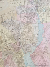 Load image into Gallery viewer, 1895 - City Of Providence Antique Map Genuine Hand-Colored