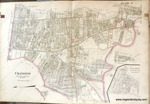Load image into Gallery viewer, Antique-Hand-Colored-Map-Cranston-Edgewood-and-Pawtuxet-Sections-plate-3-1917-Richards-Rhode-Island-1900s-20th-century-Maps-of-Antiquity