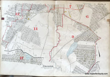 Load image into Gallery viewer, Antique-Hand-Colored-Map-Cranston-Knightsville-&-Eden-Park-Section-plate-6-1917-Richards-Rhode-Island-1900s-20th-century-Maps-of-Antiquity