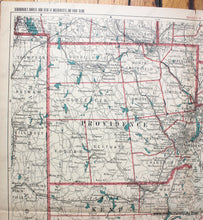 Load image into Gallery viewer, 1905 - Untitled- Rhode Island With Bristol County Ma Antique Map Genuine