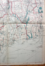 Load image into Gallery viewer, 1905 - Untitled- Rhode Island With Bristol County Ma Antique Map Genuine