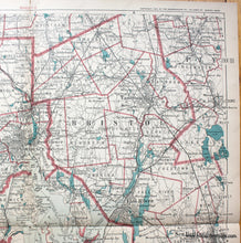 Load image into Gallery viewer, 1905 - Untitled- Rhode Island With Bristol County Ma Antique Map Genuine