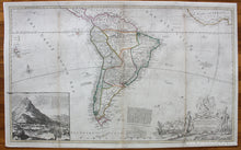 Load image into Gallery viewer, Antique-Map-To-the-Right-Honourable-Charles-Earl-of-Sunderland-and-Baron-Spencer-of-Wormleighton-One-of-Her-Majesty's-Principal-Secretaries-of-State-This-Map-of-South-America.