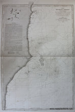 Load image into Gallery viewer, Antique-Black-and-White-Nautical-Chart-Carte-des-Recifs-Abrolhos-Cote-du-Bresil-et-de-la-Cote-adjacente-comprise-entre-San-Mateo-et-les-Itacolomis-Brazil-South-America-Brazil-1862-Depot-de-la-Marine-Maps-Of-Antiquity