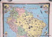 Load image into Gallery viewer, 1942 - Moore-McCormack Lines Pictorial Map of South America, designed, drawn and published by Ernest Dudley Chase - Antique Map