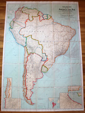 Load image into Gallery viewer, Antique-Printed-Color-Folding-Map-Mapa-Comercial-de-la-America-del-Sud-South-America--1916-Rand-McNally-Maps-Of-Antiquity